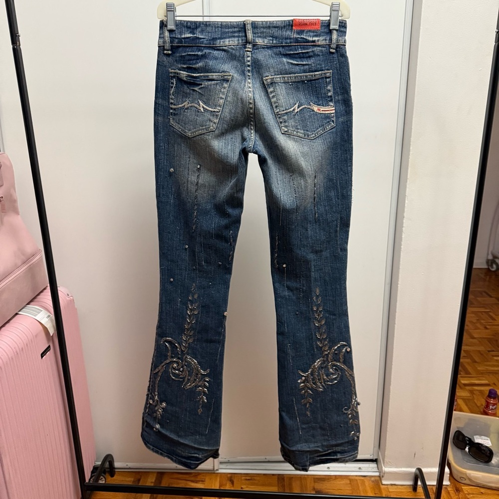 Parasuco Embroidered Blue Jeans - Picture 4 of 4